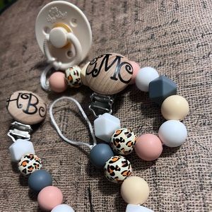 Personalized Pacifier Holders